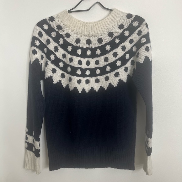 Boden Rhea Dot Fair Isle sweater alpaca wool blend - Picture 5 of 6